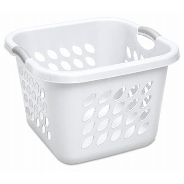 Sterilite Corporation Sterilite 12178006 19 in. White & Gray Handles Ultra Square Laundry Basket 208375